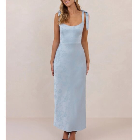 Park & Fifth Dresses & Skirts - Park & Fifth Co. Mercer Dress Powder Blue Jacquard Size 6